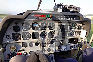 Control panel of Robin DR400 aircraft