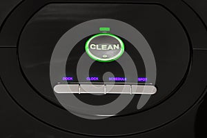 Control panel of robotic vacuum cleaner