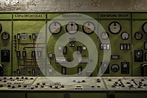 Control panel in a science institute