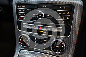 Control panel of system in car