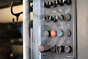 Control panel at typography