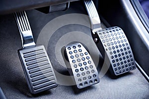 Control Pedals for Brake, Clutch, and Accelerator in Car