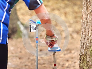 Control Point in Forest Orienteering Competition