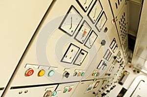 Control room of a extra large cargo ship.