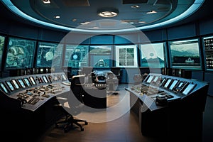 control room monitoring marine power plant operations