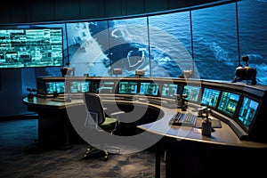 control room monitoring marine power plant operations