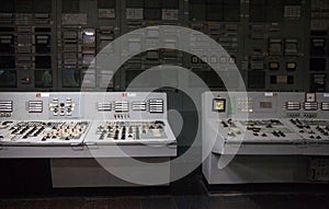 Control room of the nuclear power plant