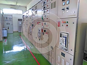 Control room in power plant area