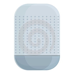 Control smart device icon cartoon vector. Voice speaker