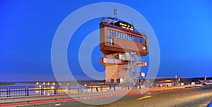 Control tower at Danube channel in Slovakia