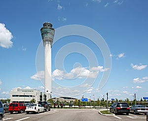 Control tower at Indianapolis International airpor photo