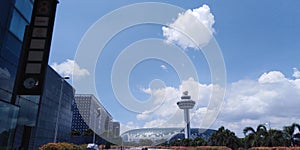 Control tower and Jewel Changi Airport