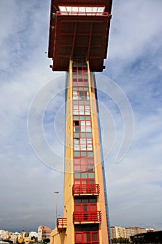 Control tower of maritime building, Almeria, Spain