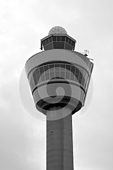 Control tower at Schiphol airport