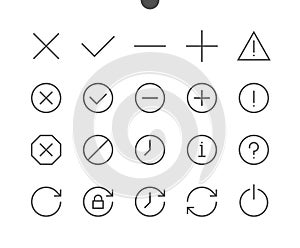 Control UI Pixel Perfect Well-crafted Vector Thin Line Icons 48x48 Ready for 24x24 Grid for Web Graphics and Apps with