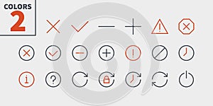 Control UI Pixel Perfect Well-crafted Vector Thin Line Icons 48x48 Ready for 24x24 Grid for Web Graphics and Apps with