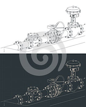 Control valve with bypass drawings