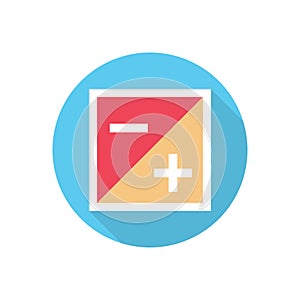 Control vector flat colour icon