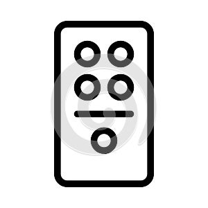 Control    vector thin   line    icon