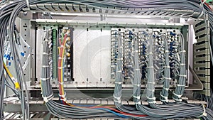 Control wiring at module terminal blocks of protection relay