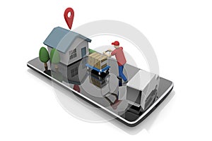 Control with your smartphone. delivery service. Ship your parcel. Have them come and pick you up automatically. Athletic service.