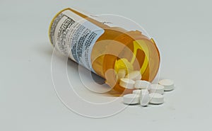 Controlled substance pill bottle photo