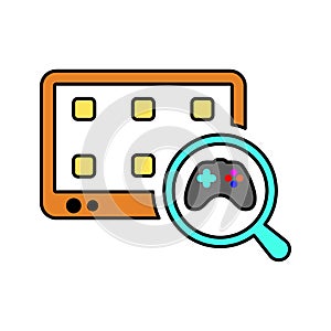 Controller, inquiry, investigation icon. Simple color vector