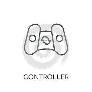 Controller linear icon. Modern outline Controller logo concept o