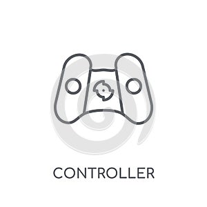 Controller linear icon. Modern outline Controller logo concept o