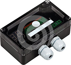 Controller for programming LED isolated on white background