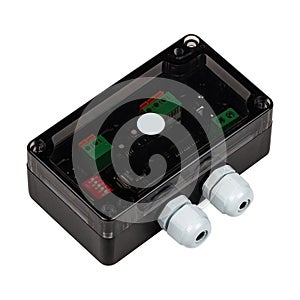 Controller for programming LED isolated on white background