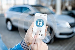 Controlling car through the smartphone