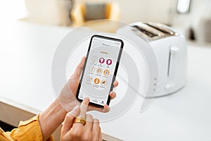 Controlling smart kitchen appliance with mobile application