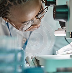 Controlling your experiments is an important part of the scientific method. a young scientist using a microscope in a