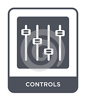 controls icon in trendy design style. controls icon isolated on white background. controls vector icon simple and modern flat photo