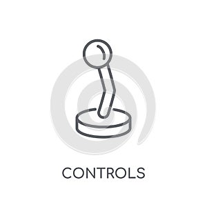 Controls linear icon. Modern outline Controls logo concept on wh