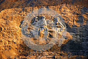 Controversial carvings of Confederate Generals photo