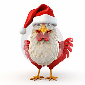 Controversial Hyper-realistic Chicken In Santa Hat: A Raw And Clever Representation