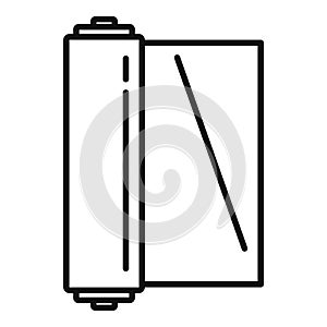 Contruction film roll icon, outline style