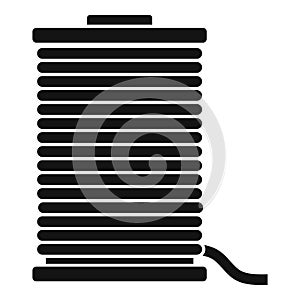 Contruction wire coil icon, simple style