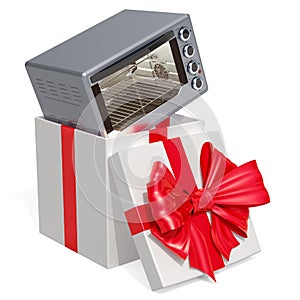 Convection Toaster Oven with Rotisserie and Grill inside gift bo