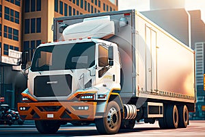convenient maneuverable cargo truck for cargo transportation in city