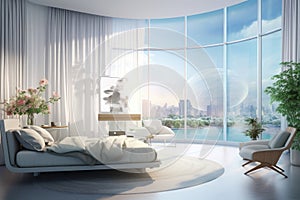 Convenient Morning Automation: Smart Blinds and Curtains Opening Automatically for a Fresh Start