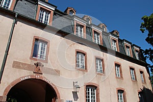 convent building - the mont-sainte-odile - france