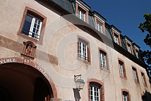 convent building - the mont-sainte-odile - france