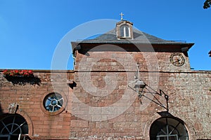 convent building - the mont-sainte-odile - france