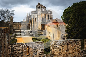 The convent of christ, ancient templar stronghold and monastery in Tomar, Portugal