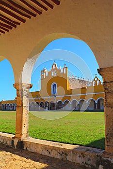 Convent of Izamal located east from the city of Merida at the Yucatan Peninsula, Mexico IX