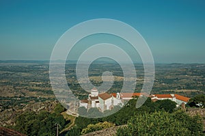 Convent of Nossa Senhora da Estrela with landscape with trees
