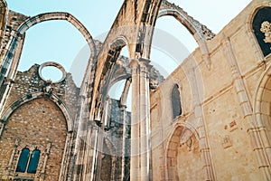 Convent Of Our Lady Of Mount Carmel Convento da Ordem do Carmo Is A Gothic Roman Catholic Church Built In 1393 In Lisbon City